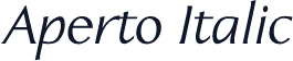 Aperto Italic