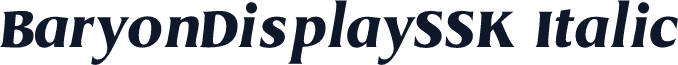 BaryonDisplaySSK Italic