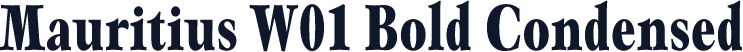 Mauritius W01 Bold Condensed