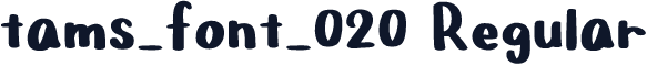 tams_font_020 Regular