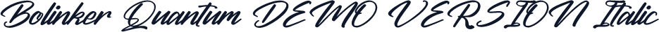 Bolinker Quantum DEMO VERSION Italic