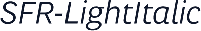SFR-LightItalic