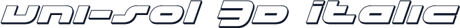 uni-sol 3D Italic
