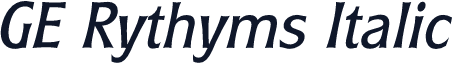 GE Rythyms Italic