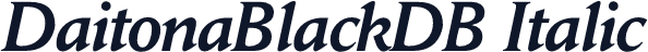 DaitonaBlackDB Italic