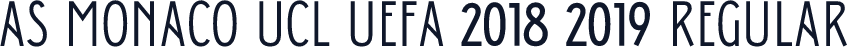 As Monaco UCL UEFA 2018 2019 Regular