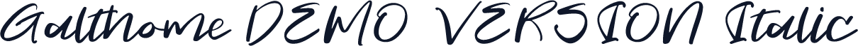 Galthome DEMO VERSION Italic
