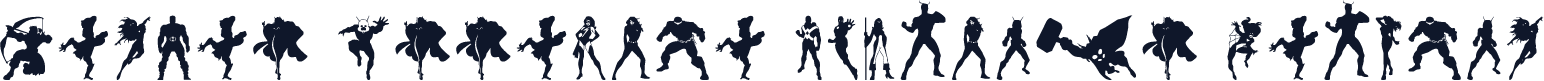 Heroes Assemble Dingbats Regular