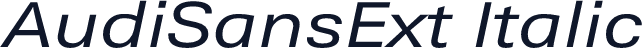 AudiSansExt Italic