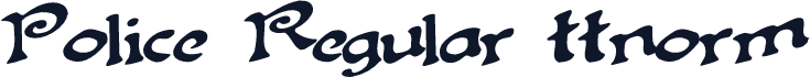 Police Regular ttnorm