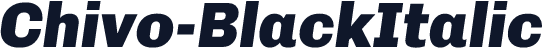 Chivo-BlackItalic