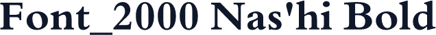 Font_2000 Nas'hi Bold