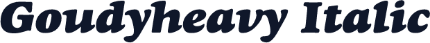Goudyheavy Italic