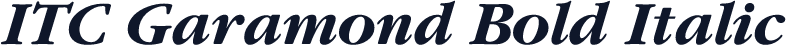 ITC Garamond Bold Italic