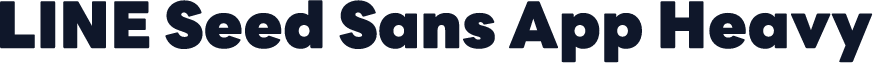 LINE Seed Sans App Heavy