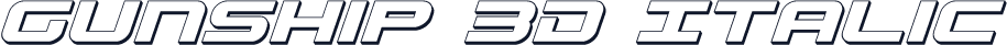 Gunship 3D Italic