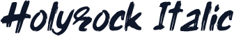 Holyrock Italic