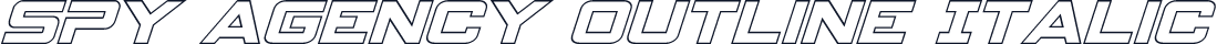 Spy Agency Outline Italic
