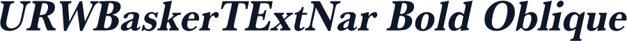 URWBaskerTExtNar Bold Oblique