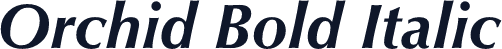 Orchid Bold Italic