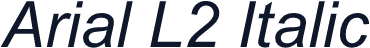 Arial L2 Italic