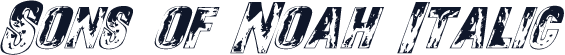 Sons of Noah Italic