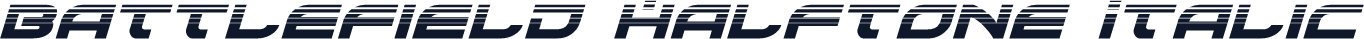 Battlefield Halftone Italic