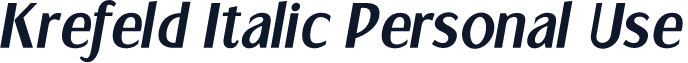 Krefeld Italic Personal Use