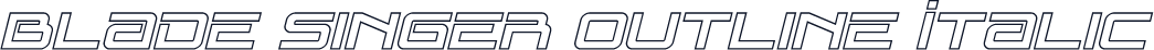 Blade Singer Outline Italic
