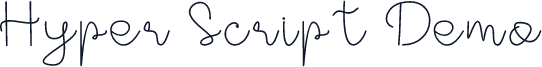 Hyper Script Demo