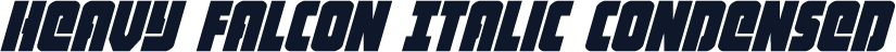 Heavy Falcon Italic Condensed