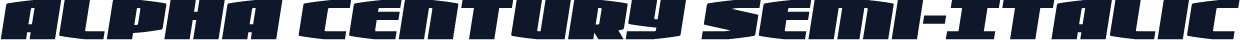 Alpha Century Semi-Italic