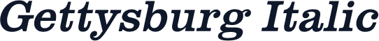 Gettysburg Italic