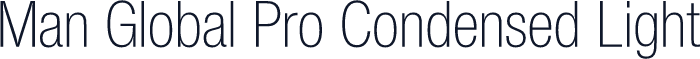 Man Global Pro Condensed Light
