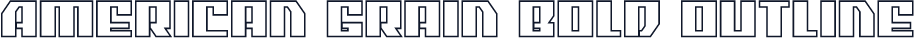 American Grain Bold Outline