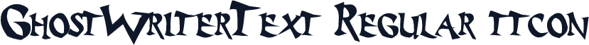 GhostWriterText Regular ttcon