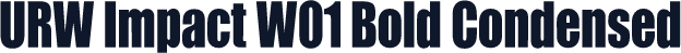 URW Impact W01 Bold Condensed