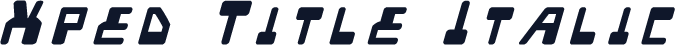 Xped Title Italic