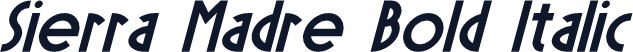 Sierra Madre Bold Italic