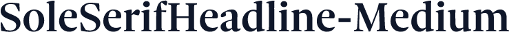 SoleSerifHeadline-Medium