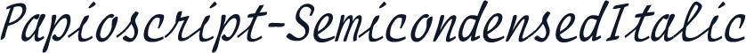 Papioscript-SemicondensedItalic