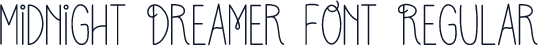 Midnight Dreamer Font Regular