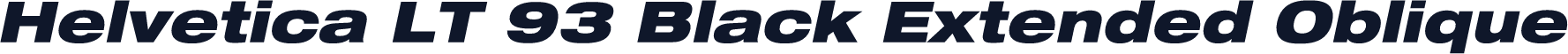Helvetica LT 93 Black Extended Oblique
