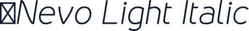 ☞Nevo Light Italic