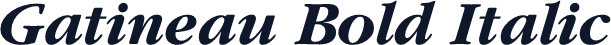 Gatineau Bold Italic