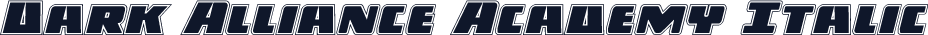 Dark Alliance Academy Italic