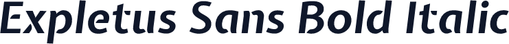 Expletus Sans Bold Italic