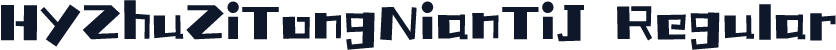 HYZhuZiTongNianTiJ Regular