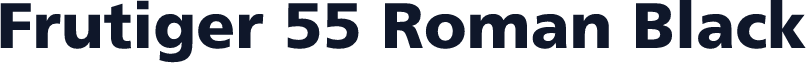 Frutiger 55 Roman Black