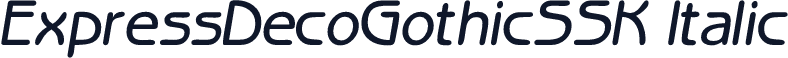 ExpressDecoGothicSSK Italic